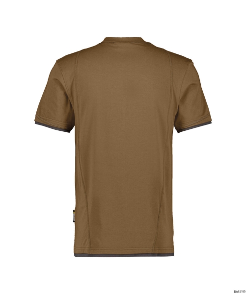DASSY-Worker-Shirts, T-Shirt KINETIC, braun/grau