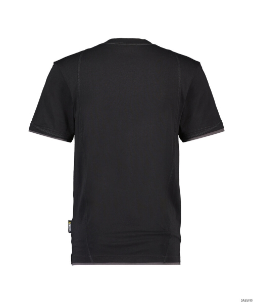 DASSY-Worker-Shirts, T-Shirt KINETIC, schwarz/grau