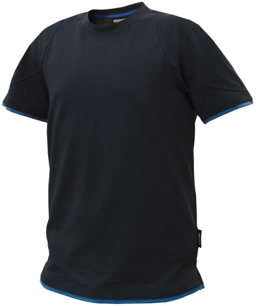 DASSY-Worker-Shirts, T-Shirt KINETIC, schwarz/azurblau