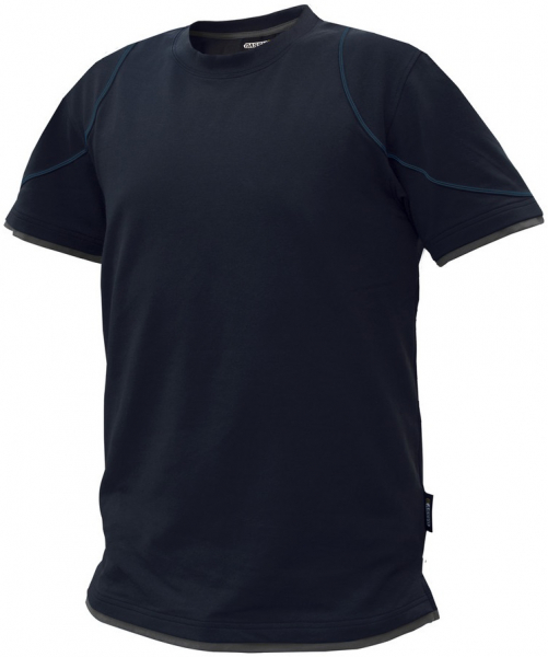 DASSY-Worker-Shirts, T-Shirt KINETIC, dunkelblau/grau