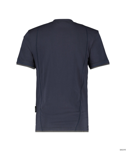 DASSY-Worker-Shirts, T-Shirt KINETIC, dunkelblau/grau
