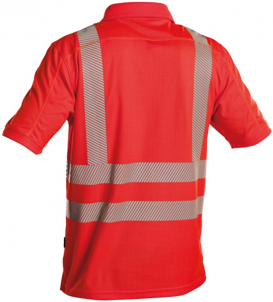 DASSY-Warnschutz, UV-Poloshirt BRANDON, rot