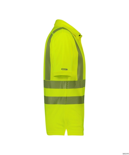 DASSY-Warnschutz, UV-Poloshirt BRANDON, gelb