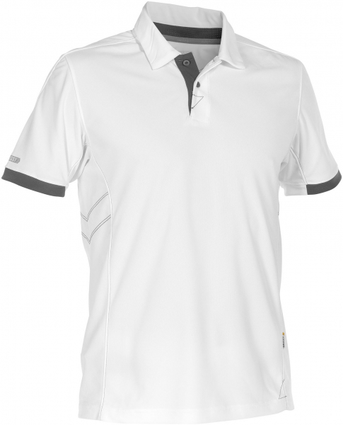 DASSY-Worker-Shirts, Poloshirt TRAXION, weiß/grau