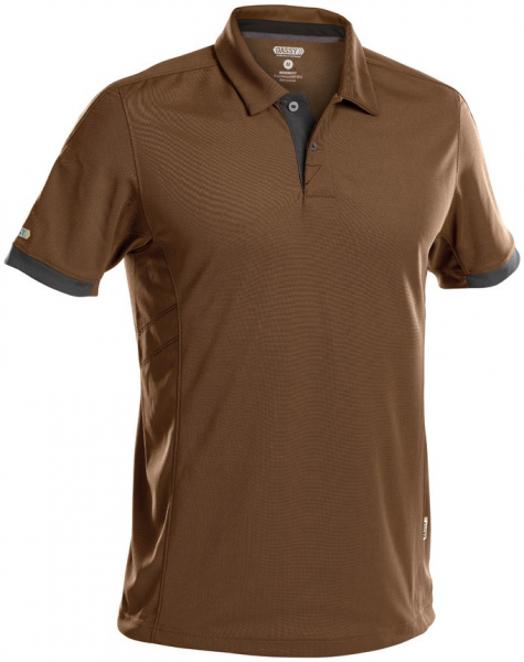 DASSY-Worker-Shirts, Poloshirt TRAXION, braun/grau