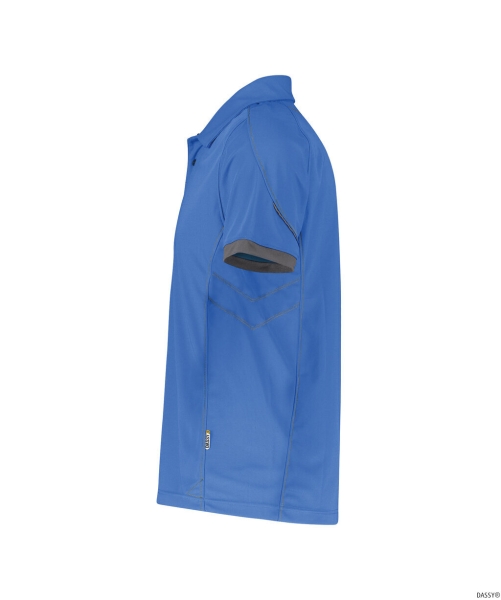DASSY-Worker-Shirts, Poloshirt TRAXION, kornblau/grau