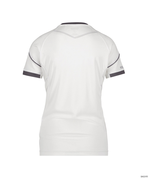 DASSY-Worker-Shirts, Damen-T-Shirt, NEXUS, weiß/grau