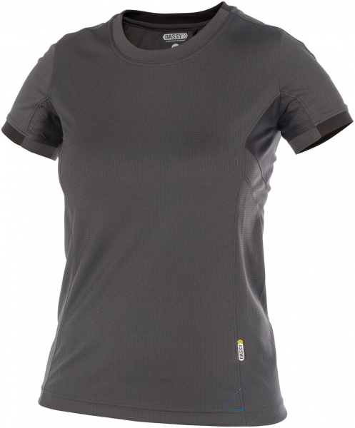 DASSY-Worker-Shirts, Damen-T-Shirt, NEXUS, grau/schwarz