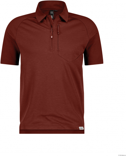DASSY-Poloshirt MADIDI, 200g/m², gebranntes ziegelrot