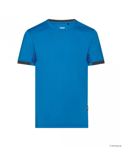DASSY® Nexus Next T-shirt, azurblau/anthrazitgrau