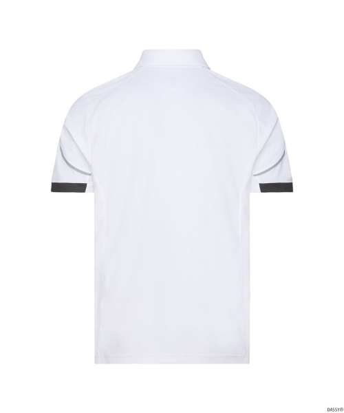 DASSY® Traxion Next Poloshirt weiß/anthrazitgrau