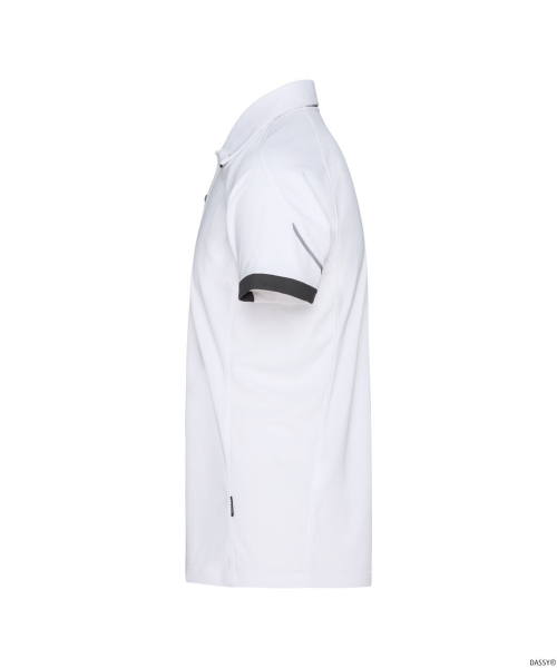 DASSY® Traxion Next Poloshirt weiß/anthrazitgrau