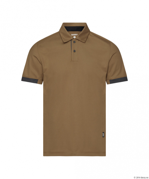 DASSY® Traxion Next Poloshirt lehmbraun/anthrazitgrau