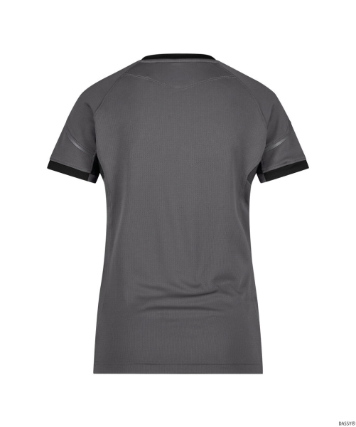 DASSY-Damen-T-Shirt NEXUS NEXT, 140 g/m², anthrazitgrau/schwarz