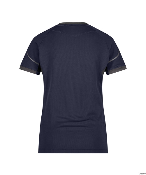DASSY-Damen-T-Shirt NEXUS NEXT, 140 g/m², nachtblau/anthrazitgrau