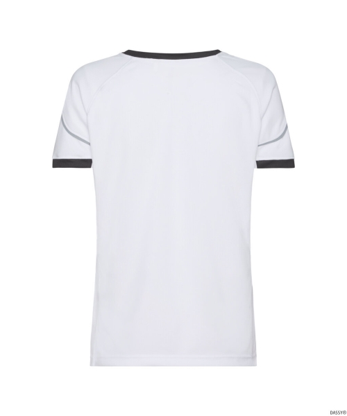 DASSY® Nexus Next Women T-shirt für Damen, weiß/anthrazitgrau