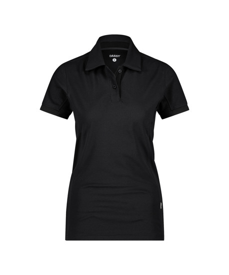 DASSY-Damen-Polo-Shirt TRAXION NEXT, 215 g/m², schwarz