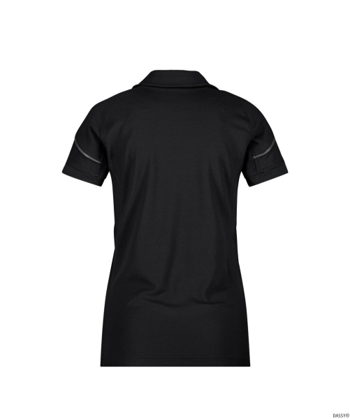 DASSY-Damen-Polo-Shirt TRAXION NEXT, 215 g/m², schwarz