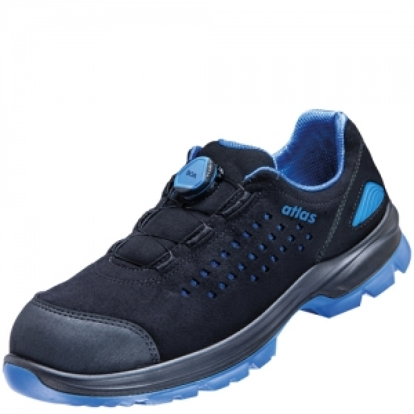 ATLAS-S1P-Sicherheitshalbschuhe, SL 9405 XP Boa, ESD, Weite 12, schwarz/blau