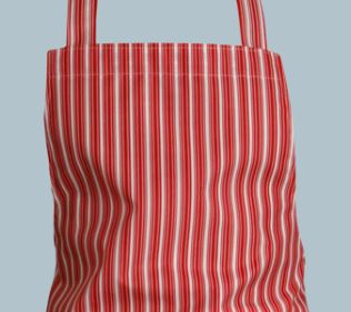 SCHLACHTHAUSFREUND-Workwear, Gastrotex-Schürze, 1505, gestreift, blau/weiß, VE = 5