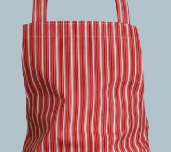 SCHLACHTHAUSFREUND-Workwear, Gastrotex-Schürze, 1506, gestreift, blau/weiß, VE = 5