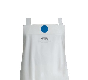 SCHLACHTHAUSFREUND-Workwear, Ledolin Antibac-Schürze, 1603, weiß, VE = 5