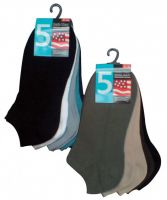 WOWERAT-Sneaker-Socken, 5er Pack, VE: 100 Paar, schwarz