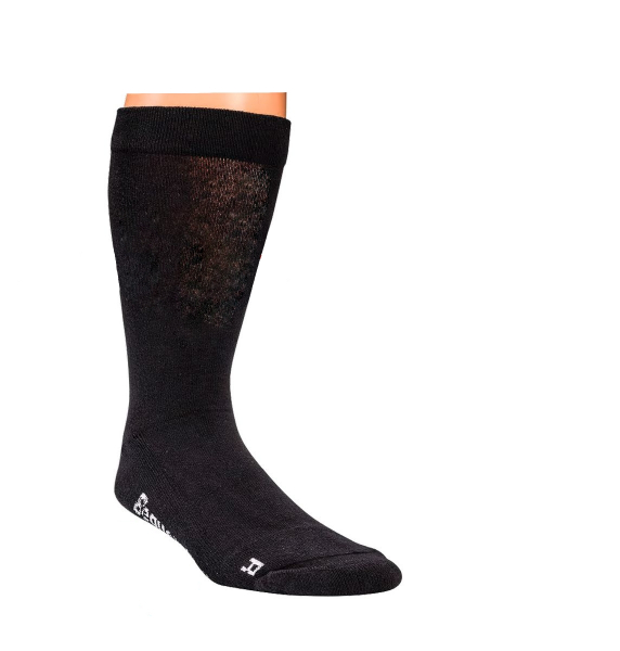 WOWERAT-Gesundheits-Arbeits-Berufs-Socken, mit Polstersohle, extra Breit, Pkg. á 2 Paar, schwarz