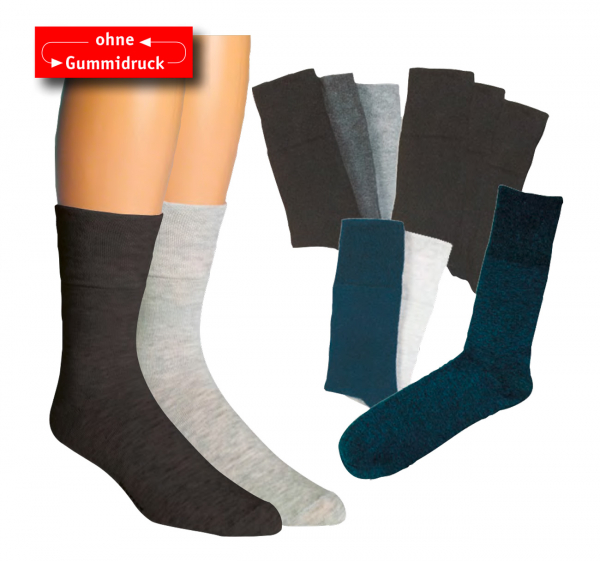 WOWERAT-Gesundheits-Arbeits-Berufs-Socken, Pkg. á 3 Paar, schwarz