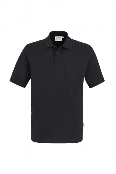 HAKRO-Worker-Shirts, Pocket-Poloshirt Top, schwarz