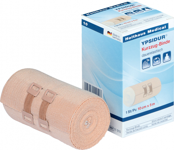 Holthaus Medical, Erste Hilfe, YPSIDUR® Kurzzug-Binde , 10 cm x 5 m