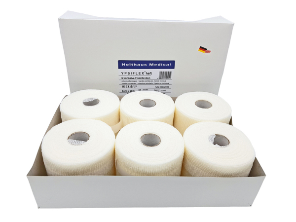 Holthaus Medical, Erste Hilfe, YPSIFLEX haft Fixierbinde , 6 cm x 20 m