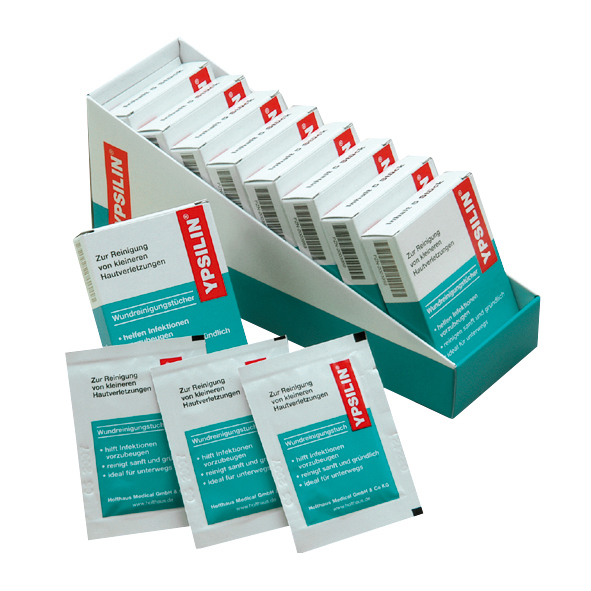 Holthaus Medical, Erste-Hilfe, YPSILIN® Wundreinigungstücher , 14 x 19 cm