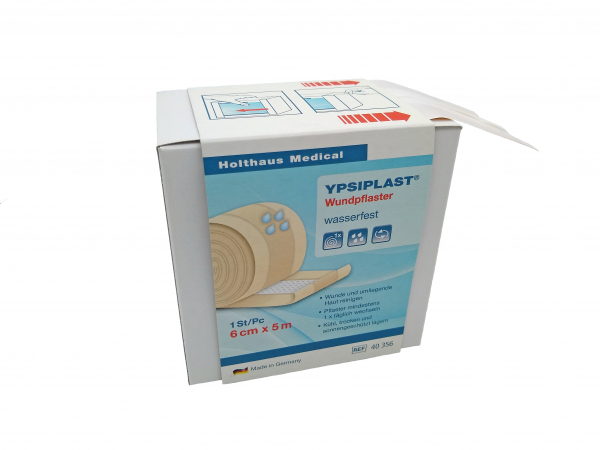 Holthaus Medical, Erste-Hilfe, YPSIPLAST® Wundpflaster , 6 cm x 5 m