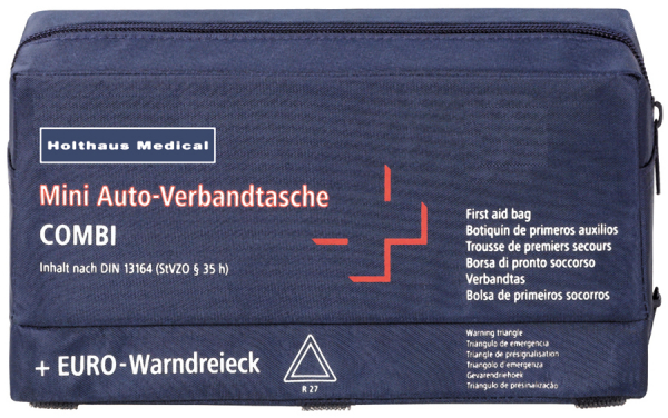 Holthaus Medical, Erste-Hilfe, Mini COMBI Verbandtasche blau