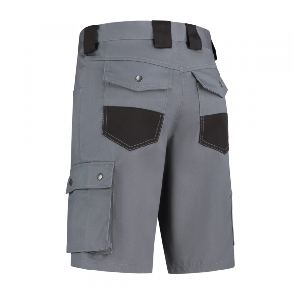 Arbeitsshorts Baumwolle/Polyester, 280g/m², grau/schwarz