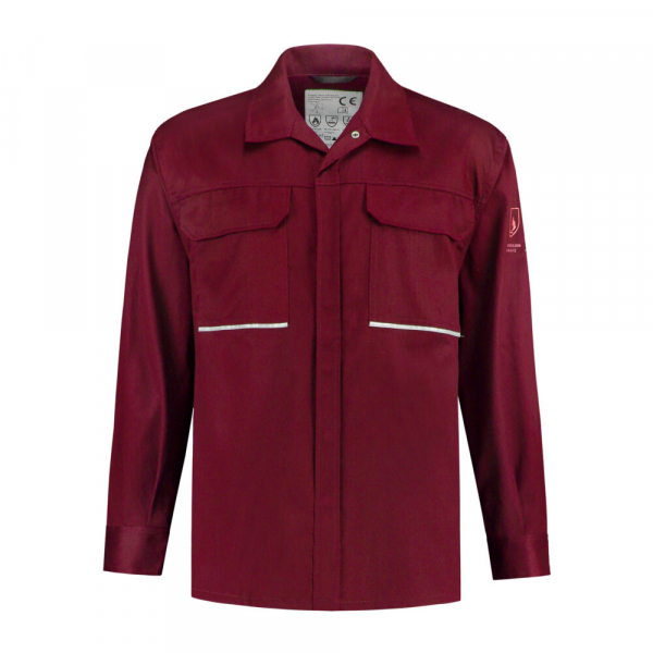Hemd flammhemmend, 220g/m², bordeaux