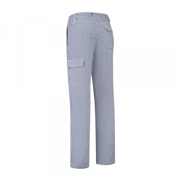 Koch-/Bäckerhose, 220g/m², weiß/blau