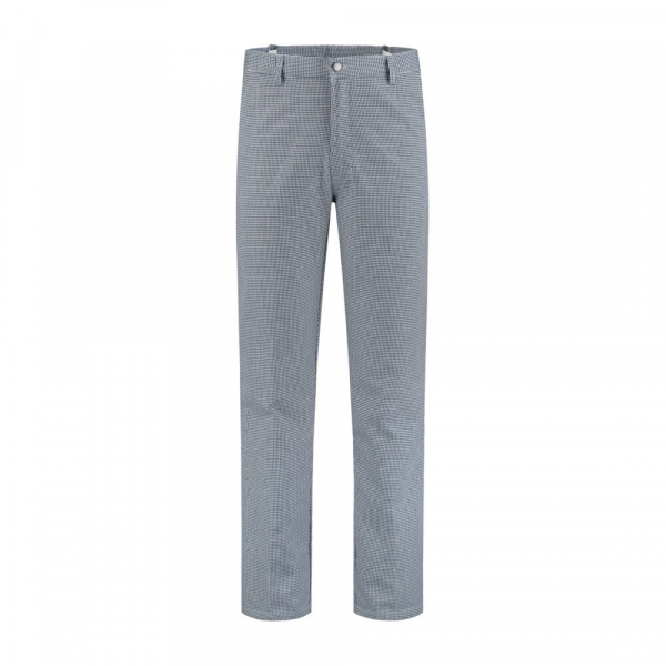 Koch-/Bäckerhose, 220g/m², weiß/blau