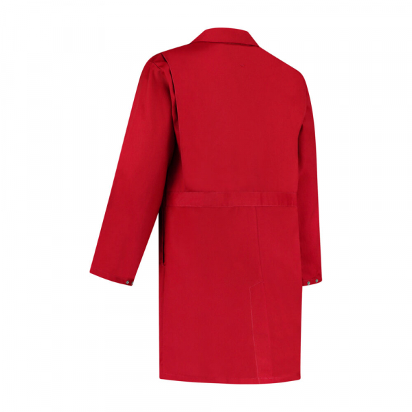 Hygiene Kittel Polyester/Baumwolle, 260g/m², rot