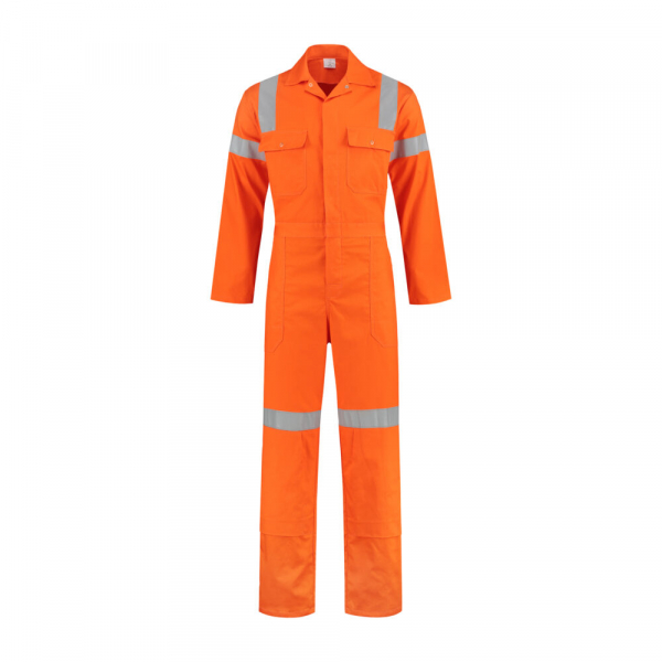 Overall mit Reflexstreifen, 200g/m², orange