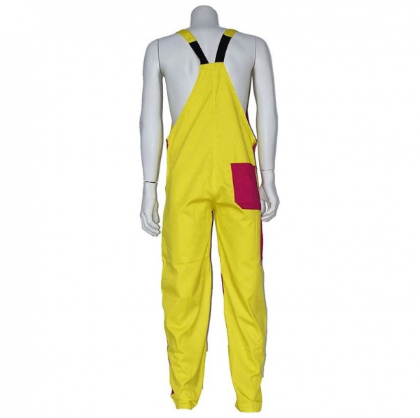 SSP-Latzhose, 190g/m², gelb/fuchsia