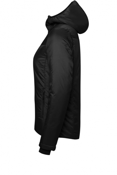 HAKRO Damen Kapuzen-Thermo-Loftjacke, schwarz