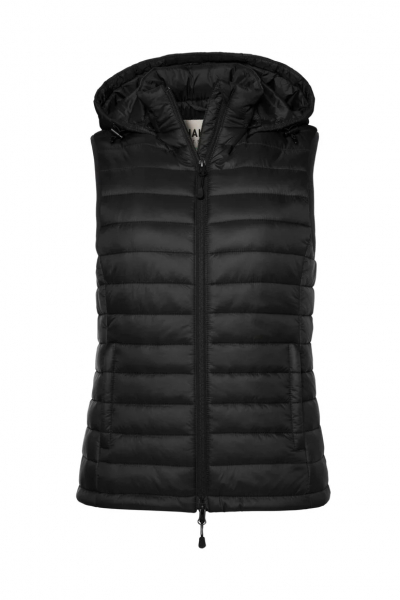 HAKRO Damen Kapuzen-Loftweste,schwarz