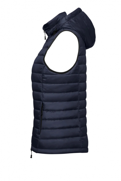 HAKRO Damen Kapuzen-Loftweste, tinte