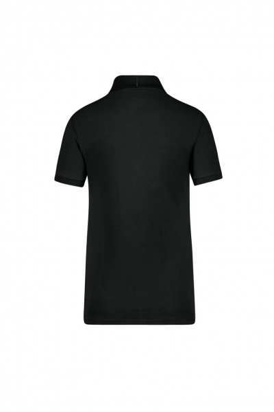 Label-Free Damen Poloshirt Heavy MIKRALINAR® ECO, schwarz