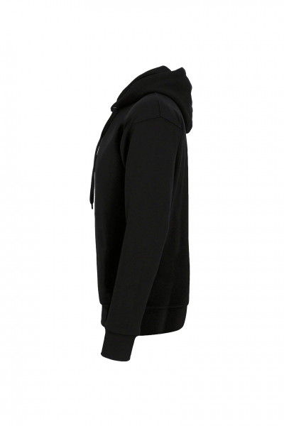Label-Free Kapuzen-Sweat Heavy MIKRALINAR® ECO, schwarz
