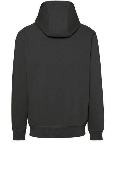Label-Free Kapuzen-Sweat Heavy MIKRALINAR® ECO, karbongrau