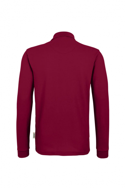 HAKRO Longsleeve-Poloshirt MIKRALINAR®, weinrot