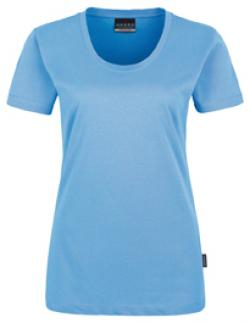 HAKRO-Worker-Shirts, Women-T-Shirt Classic, malibu-blue